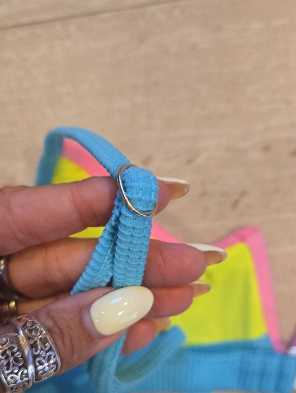 ONEONE Multi-Color Bikini Top - Picture 5 of 6